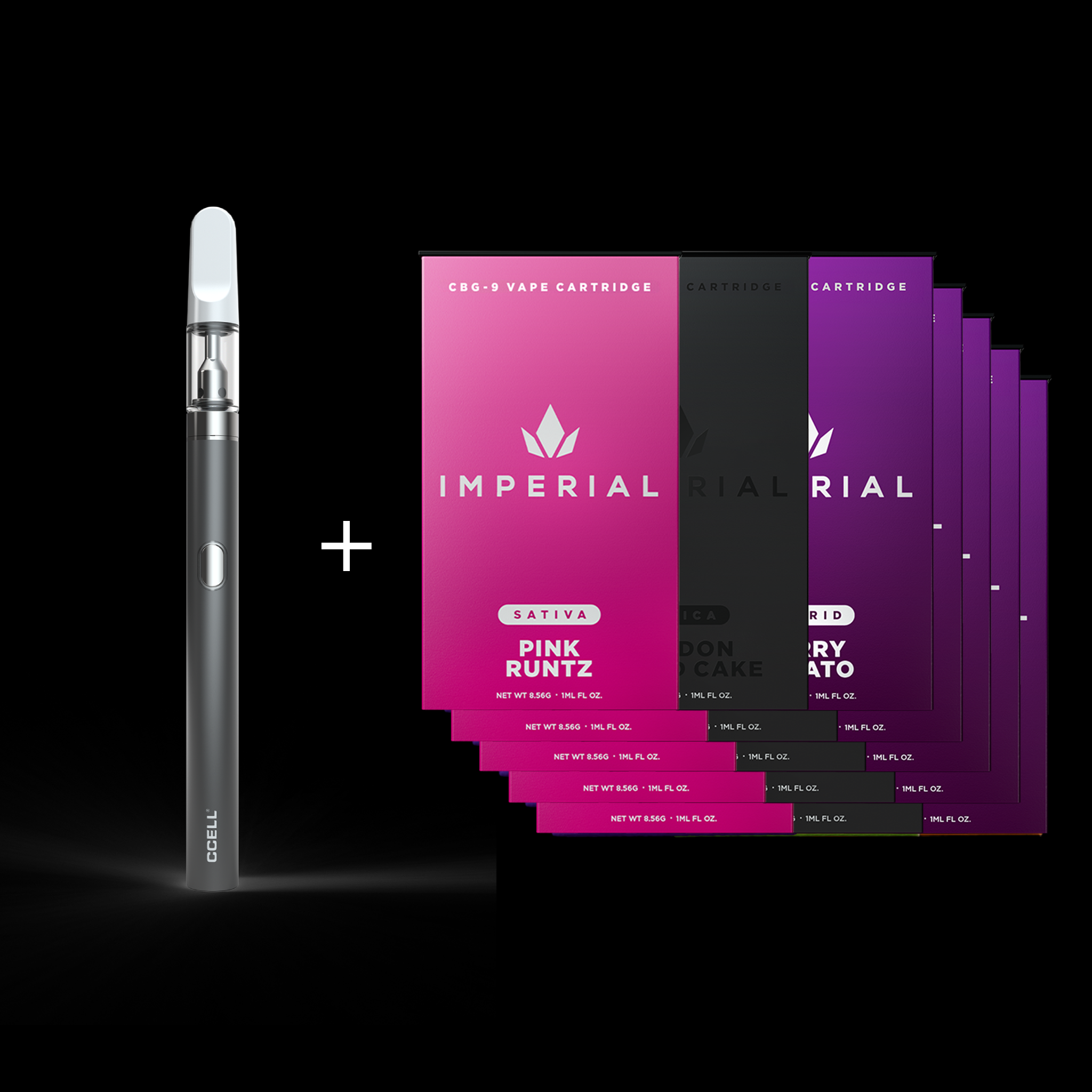 IMPERIAL-SATIVA-CBG-9-CARTRIDGE-LIVE-RESIN-1-ML-G-PINK-RUNTZ-BUNDLE