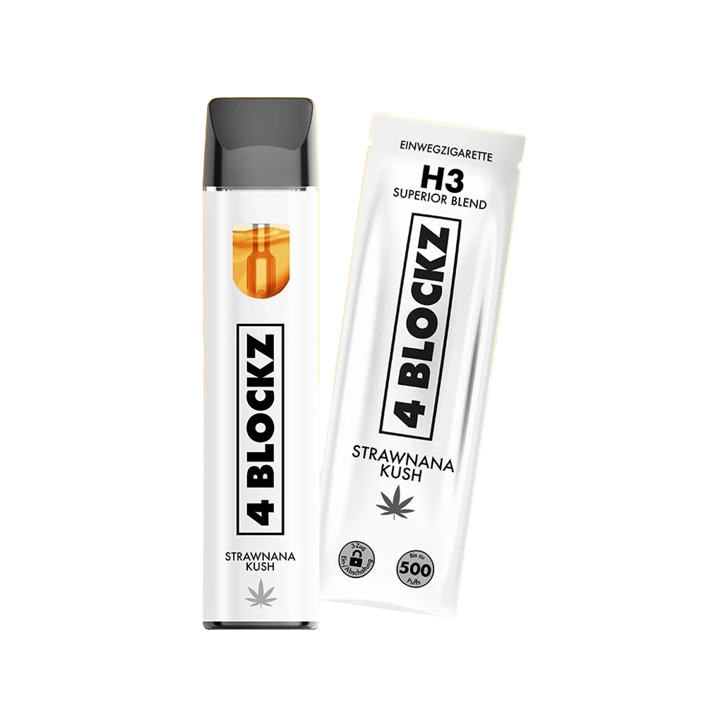 SUPERIOR-BLEND-H3-4-BLOCKZ-VAPE-4BLOCKZ-PEN-STRAWNANA-KUSH-500-ZÜGE-THC-FREE-NIKOTIN-FREI-1ML-KLARNA-HIGH