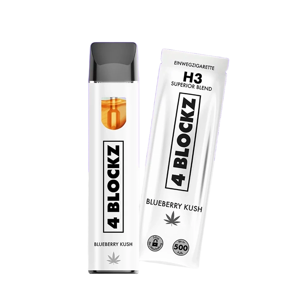 SUPERIOR-BLEND-H3-4-BLOCKZ-VAPE-4BLOCKZ-PEN-BLUEBERRY-KUSH-500-ZÜGE-THC-FREE-NIKOTIN-FREI-1ML-KLARNA-HIGH