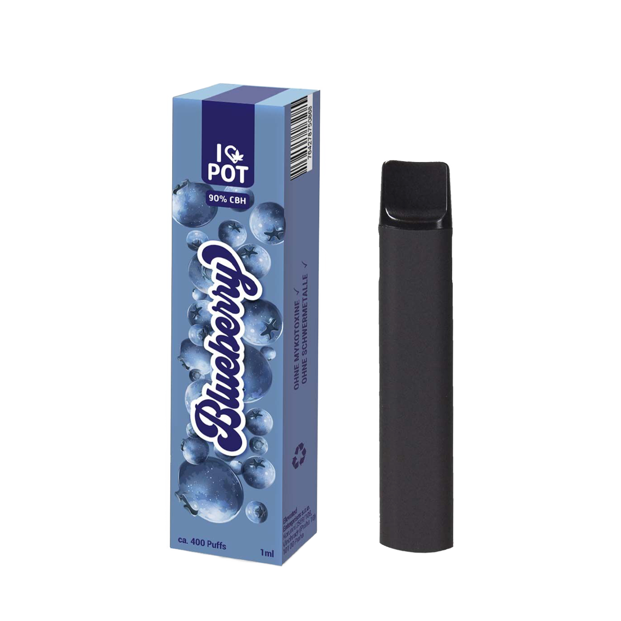 VAPE-PEN-CBH-THC-FREE-NIKOTINFREI-HOHE-QUALITÄT-BLUEBERRY-INTENSIV-GESCHMACK-TERPENE-I-LOVE-POT